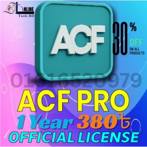 ✅ সাধারণ টাইটেল: "ACF Pro – Advanced Custom Fields Plugin for WordPress" ✅ বাংলা টাইটেল: "ACF Pro – ওয়ার্ডপ্রেসের জন্য অ্যাডভান্সড কাস্টম ফিল্ড প্লাগইন" ✅ ফিচার হাইলাইট সহ: "ACF Pro – Create Custom Fields, Repeaters, and More in WordPress" ✅ মার্কেটিং ফোকাসড: "Unlock Full WordPress Customization Power with ACF Pro Plugin" ✅ প্রোডাক্ট ইমেজের জন্য শর্ট টাইটেল: "ACF Pro Plugin – WordPress Custom Field Builder"