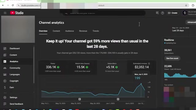 YouTube monetization strategy for sleep history niche,
High RPM niche for YouTube automation channel,
YouTube analytics showing $2352.14 earnings,
Successful sleep history YouTube channels overview,
Historian Sleepy YouTube channel success example,
Boring History channel with high subscribers,
Sleepless Historian with millions of views,
Serious History channel monetization stats,
YTLarge income analysis for history-based channels,
Using NoteGPT for script extraction from viral videos,
HitPaw Edimakor all-in-one AI video editing tool,
Using ChatGPT Alternate History Storyteller for script,
Generating AI images using Google AI Studio Imagen 3,
Creating text to speech narration with HitPaw,
Editing images and adding effects in timeline,
Adding background sounds and motion animation,
Creating talking avatar with voice sync,
Auto-generating subtitles in HitPaw Edimakor,
Exporting high-quality 4K video with subtitles,
Exploring advanced AI features of HitPaw Edimakor,