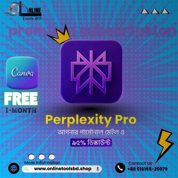 Perplexity AI Pro Subscription Bangladesh, Buy Perplexity AI Pro GPT-4.5 Turbo BD, Perplexity AI Pro Personal Plan in Bangladesh, Perplexity AI Pro Share Plan BD, Perplexity AI Pro Research Assistant Bangladesh, GPT-4.5 Turbo Powered Perplexity AI BD, Perplexity AI Pro Real-Time Web Browsing Feature, Perplexity AI Pro with PDF & File Upload BD, Perplexity AI Pro for University Students Bangladesh, Perplexity AI Pro for Freelancers & Developers BD, Best Perplexity AI Pro Price in Bangladesh, Perplexity AI Pro Content Writing Tool BD, Perplexity AI Pro Coding and Research Assistant BD, Perplexity AI Pro Instant Delivery BD, Perplexity AI Pro Lifetime Access Bangladesh, Perplexity AI Pro with Source Reference Feature BD, Perplexity AI Pro Productivity Tool in Bangladesh, Buy Perplexity AI Pro Online Tools BD, Perplexity AI Pro 24/7 Support Bangladesh, Perplexity AI Pro vs ChatGPT in Bangladesh,